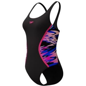 Speedo Dames Hyperboom Splice Muscleback eendelig badpak, zwart, 44 Speedo Dames Hyperboom Splice Muscleback eendelig badpak, zwart, 44