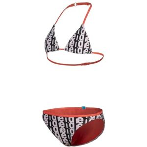 ARENA Monogram driehoekige bikini voor meisjes, Wit Multi-calypso Koraal, 62 cm ARENA Monogram driehoekige bikini voor meisjes, Wit Multi-calypso Koraal, 62 cm