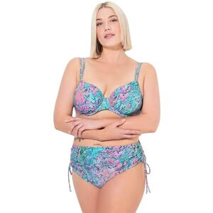 Ulla Popken Dames slangen, beugelcups, verstelbare bikiniset met dubbele bandjes, Licht Caribisch groen, 56 Ulla Popken Dames slangen, beugelcups, verstelbare bikiniset met dubbele bandjes, Licht Caribisch groen, 56