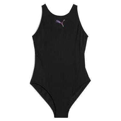 PUMA Swim Raceback 1P Badpak voor dames, zwart, XS PUMA Swim Raceback 1P Badpak voor dames, zwart, XS