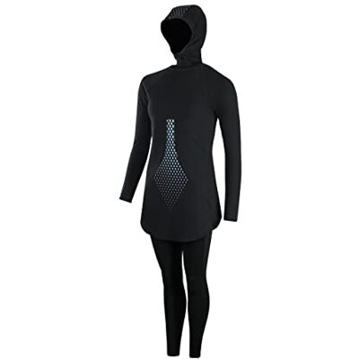 Speedo Hydropro Modest Zwempak voor dames, 2-delig, volledige cover Speedo Hydropro Modest Zwempak voor dames, 2-delig, volledige cover