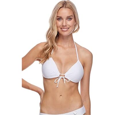 Body Glove Dames Smoothies Baby Love Solid Molded Cup Push Up Triangle Bikini Top Zwempak Bikini Top, sneeuwwit, L Body Glove Dames Smoothies Baby Love Solid Molded Cup Push Up Triangle Bikini Top Zwempak Bikini Top, sneeuwwit, L