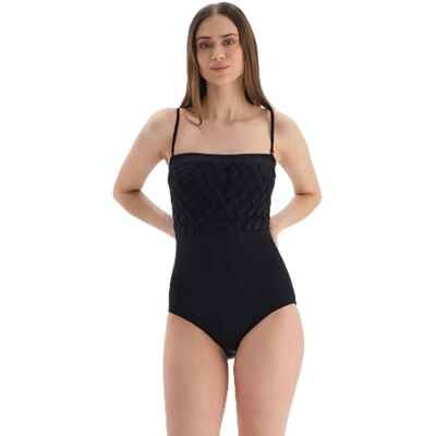 Dagi Damesmode, strapless eendelig badpak, zwart, 40 Dagi Damesmode, strapless eendelig badpak, zwart, 40