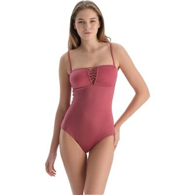 Dagi Bruin Fashion Gebreide Niet-Bedrade Strapless Verwijderbare Padding Verwijderbare Strap Zwempak, Bruin, 38, bruin, 38 Dagi Bruin Fashion Gebreide Niet-Bedrade Strapless Verwijderbare Padding Verwijderbare Strap Zwempak, Bruin, 38, bruin, 38
