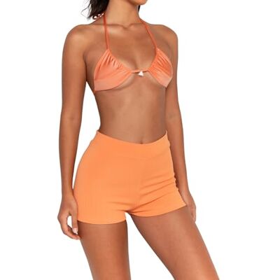 FAE House Honey Bikini Top Mars Luxe Dames Zwemmode Levendig Koraal 100% Duurzame Stoffen Koude handwas Gouden Charm Verbetering Maat M - FAE House Honey Bikini Top Mars Luxe Dames Zwemmode Levendig Koraal 100% Duurzame Stoffen Koude handwas Gouden Charm Verbetering Maat M -
