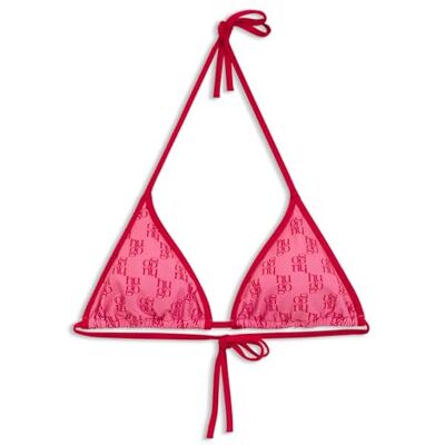 HUGO Dames Bikini Top Triangle, Medium Pink 660, XS HUGO Dames Bikini Top Triangle, Medium Pink 660, XS