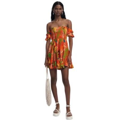 Desigual Swim_Bahamas Dress, 7026 Zonsondergang, L, Oranje, L Desigual Swim_Bahamas Dress, 7026 Zonsondergang, L, Oranje, L