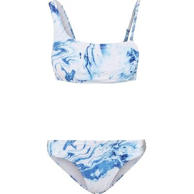 Urban Classics Dames bikiniset tweedelig badpak met assymetrische top, dames asymmetrische tanktop, bikini, maten XS XL, Ocean White, M Urban Classics Dames bikiniset tweedelig badpak met assymetrische top, dames asymmetrische tanktop, bikini, maten XS XL, Ocean White, M