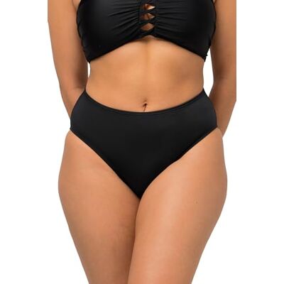 Ulla Popken Bikinislip voor dames, verpakking van 2 stuks, zwart, 60 Ulla Popken Bikinislip voor dames, verpakking van 2 stuks, zwart, 60