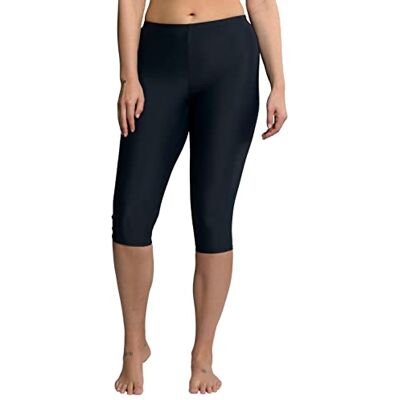 Ulla Popken Dames zwem-capri bikini slip, Blauwe marine, 42 Ulla Popken Dames zwem-capri bikini slip, Blauwe marine, 42
