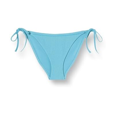 Calvin String Side Tie Bikinibroekje voor dames met logo-badge, Adriatische Blauw, XS Calvin String Side Tie Bikinibroekje voor dames met logo-badge, Adriatische Blauw, XS