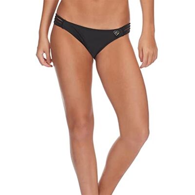 Body Glove Smoothies Flirty Surf Rider Solid Bikini Bottom badpak voor dames, zwart, L Body Glove Smoothies Flirty Surf Rider Solid Bikini Bottom badpak voor dames, zwart, L