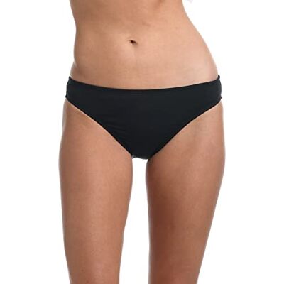 La Blanca Women's Standard Island Goddess Solid Hipster Bikini Swimsuit Bottom, Black, 8 La Blanca Women's Standard Island Goddess Solid Hipster Bikini Swimsuit Bottom, Black, 8