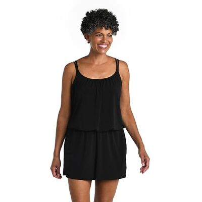 Maxine Of Hollywood Badpak uit één stuk voor dames, Zwart//Solids, 14 Maxine Of Hollywood Badpak uit één stuk voor dames, Zwart//Solids, 14