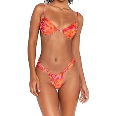 FAE House Luna Bikini Top Bloom Luxe Dames Zwemmode Gebloemd Rood 100% Duurzame stof Koude handwas Maat XL FAE House Luna Bikini Top Bloom Luxe Dames Zwemmode Gebloemd Rood 100% Duurzame stof Koude handwas Maat XL