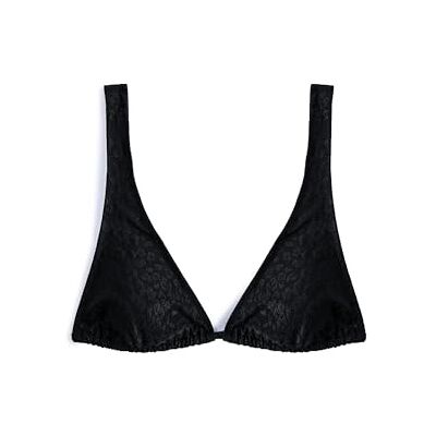 Koton Dames Dikke Strappy Bloemen Tissued Triangle Bikini Top Swim Wear, zwart (999), 34 Koton Dames Dikke Strappy Bloemen Tissued Triangle Bikini Top Swim Wear, zwart (999), 34