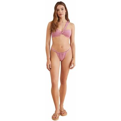women'secret Bandeau-bikini-top voor dames, asymmetrisch, roze, Roze, 90B women'secret Bandeau-bikini-top voor dames, asymmetrisch, roze, Roze, 90B