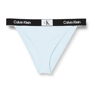 Calvin Vrouwen hoge taille brutale bikini zwemmen, Keepsake Blauw, M Calvin Vrouwen hoge taille brutale bikini zwemmen, Keepsake Blauw, M