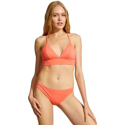 Koton Bralet Strappy Bikinitop voor dames, koraal (443), 36 Koton Bralet Strappy Bikinitop voor dames, koraal (443), 36