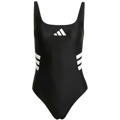 adidas Mujer 3 STRIPES U-BACK SWIMSUIT, black/white, 40 adidas Mujer 3 STRIPES U-BACK SWIMSUIT, black/white, 40