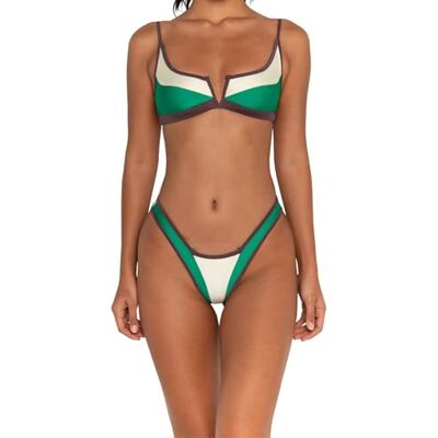 FAE House Gypsy Bikini Top Twilight Luxe Dames Zwemmode Diep bosgroen 100% Duurzame Stoffen Koude handwas Maat XL FAE House Gypsy Bikini Top Twilight Luxe Dames Zwemmode Diep bosgroen 100% Duurzame Stoffen Koude handwas Maat XL