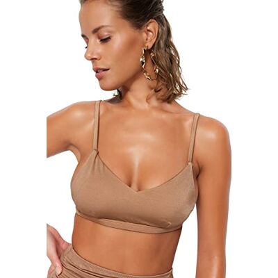 Trendyol Vrouwen Bralette gebreide bikinitop, nerts,34, Nerts, 38 Trendyol Vrouwen Bralette gebreide bikinitop, nerts,34, Nerts, 38