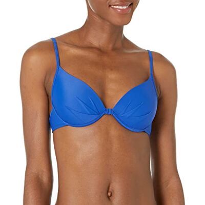 Body Glove Vrouwen Smoothies Greta Solid Gegoten Cup Push Up Onderdraad Bikini Top Badpak, Nachtleven, M Body Glove Vrouwen Smoothies Greta Solid Gegoten Cup Push Up Onderdraad Bikini Top Badpak, Nachtleven, M
