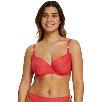 Sans Complexe Bikinitop voor dames, Rood (Poppy Red), 80C Sans Complexe Bikinitop voor dames, Rood (Poppy Red), 80C