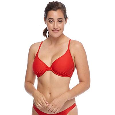 Body Glove Smoothies Solo Solid Underwire D, Dd, E, F Cup Bikini Top Swimsuit dames Bikinitop (1-Pack) Body Glove Smoothies Solo Solid Underwire D, Dd, E, F Cup Bikini Top Swimsuit dames Bikinitop (1-Pack)