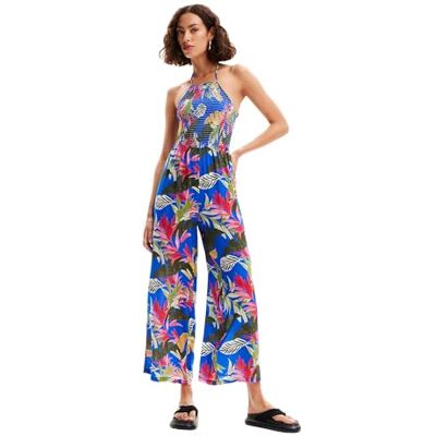 Desigual Swim_Jumpsuit Tropical PA, 5010 Royal, L, blauw, L Desigual Swim_Jumpsuit Tropical PA, 5010 Royal, L, blauw, L