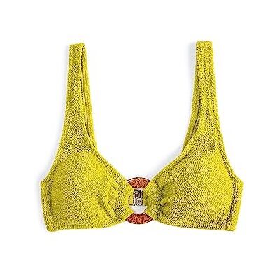 Koton Dames Strappy Gewatteerde Acessory Detail Bikini Top Zwembroek, Groen (970), 42-44 Koton Dames Strappy Gewatteerde Acessory Detail Bikini Top Zwembroek, Groen (970), 42-44