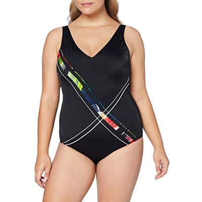 Fashy damesbadpak, meerkleurig patroon, 44D Fashy damesbadpak, meerkleurig patroon, 44D