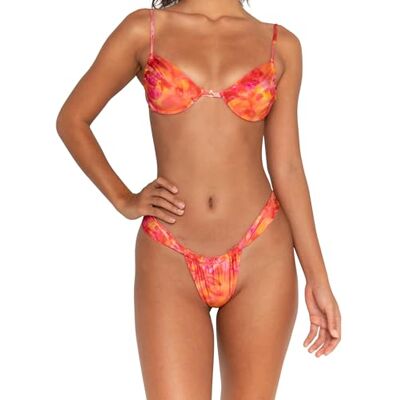 FAE House Sheridan Bikini Top Bloom Luxe Dames Zwemmode Gebloemd Rood 100% Duurzame stof Koude handwas Maat L FAE House Sheridan Bikini Top Bloom Luxe Dames Zwemmode Gebloemd Rood 100% Duurzame stof Koude handwas Maat L