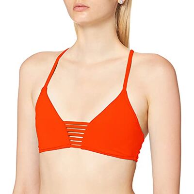 Seafolly Dames Active Multi Rouleau Bralette Bikinitop, Oranje, 60B Seafolly Dames Active Multi Rouleau Bralette Bikinitop, Oranje, 60B
