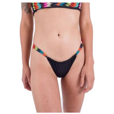 Hurley Bikinibroekje Dames Chevron Knit Cheeky Scoop Zwart Multi Hurley Bikinibroekje Dames Chevron Knit Cheeky Scoop Zwart Multi