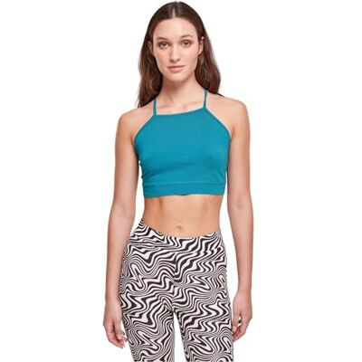 Urban Classics Dames Top Ladies Triangle Top watergreen XL, watergreen, XL Urban Classics Dames Top Ladies Triangle Top watergreen XL, watergreen, XL