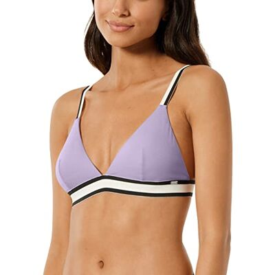 Schiesser Triangle Top Bikini voor dames, paars, XS Schiesser Triangle Top Bikini voor dames, paars, XS