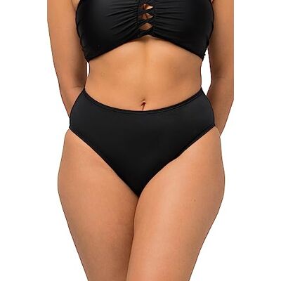 Ulla Popken Dames Bikinislip, Zwart, Maat 62, Badmode, Bikini, Pasvorm Ulla Popken Dames Bikinislip, Zwart, Maat 62, Badmode, Bikini, Pasvorm