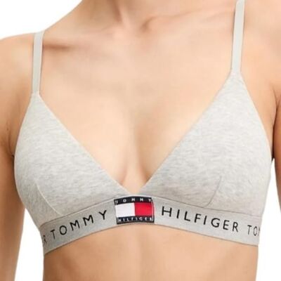 Tommy Hilfiger Dames RP Driehoek UW0UW06040 Driehoek, Grijs, L, Grijs (lichtgrijs Heather), L Tommy Hilfiger Dames RP Driehoek UW0UW06040 Driehoek, Grijs, L, Grijs (lichtgrijs Heather), L