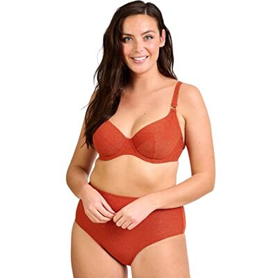 Sans Complexe Reflet 68QAH72 zwembroek, hoge taille, ketchup baksteen, 34 dames Sans Complexe Reflet 68QAH72 zwembroek, hoge taille, ketchup baksteen, 34 dames