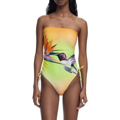 Desigual eendelig badpak dames, Materiaal afwerking, S Desigual eendelig badpak dames, Materiaal afwerking, S