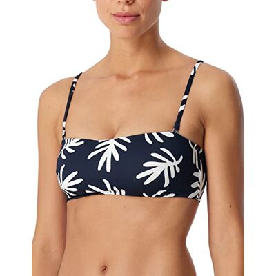 Schiesser Bandeau Top Bikini voor dames, Donkerblauw-gem., XS Schiesser Bandeau Top Bikini voor dames, Donkerblauw-gem., XS