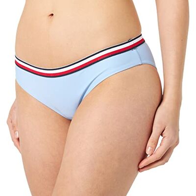 Tommy Hilfiger Bikini zwemmen voor dames, Blauw (Vessel Blue), L Tommy Hilfiger Bikini zwemmen voor dames, Blauw (Vessel Blue), L