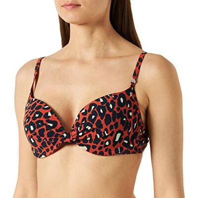 Short Stories Dames Top Padded W/W, Hot Red, 75C Short Stories Dames Top Padded W/W, Hot Red, 75C