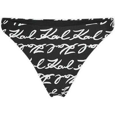 KARL LAGERFELD , Karl Signature All-Over Cheeky, Signature-AOP-Black, M, zwart, M KARL LAGERFELD , Karl Signature All-Over Cheeky, Signature-AOP-Black, M, zwart, M