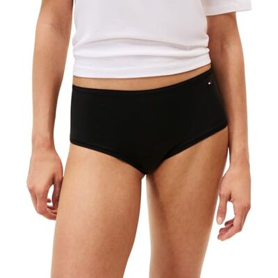 Tommy Hilfiger Dames HIGH TAILLE BIKINI UW0UW0UW06048 Coördinaat Hipster, Zwart, XS, Zwart (zwart), XS Tommy Hilfiger Dames HIGH TAILLE BIKINI UW0UW0UW06048 Coördinaat Hipster, Zwart, XS, Zwart (zwart), XS
