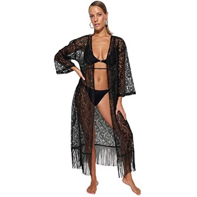 Trendyol Zwarte Kimono & Caftan Normaal, 51 voor dames, zwart, 51, zwart, 51, Zwart, 51 Trendyol Zwarte Kimono & Caftan Normaal, 51 voor dames, zwart, 51, zwart, 51, Zwart, 51