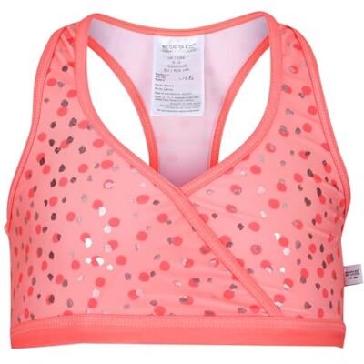 Regatta Hosanna Zwemtop Bikini, Fusion Coral Foil Dot, 11 jaar Regatta Hosanna Zwemtop Bikini, Fusion Coral Foil Dot, 11 jaar