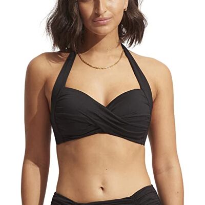 Seafolly Dames Twist Front Soft Cup Halter Bikini Top Badpak Seafolly Dames Twist Front Soft Cup Halter Bikini Top Badpak