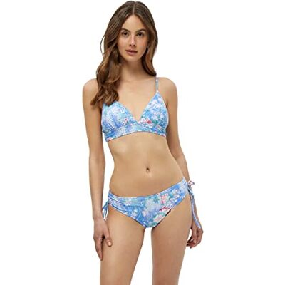 Minus Sabira bikinibroekje voor dames, Blauwe Bell Print, S Minus Sabira bikinibroekje voor dames, Blauwe Bell Print, S